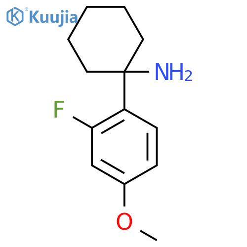 1-(2-fluoro-4-methoxyphenyl)cyclohexan-1-amine structure