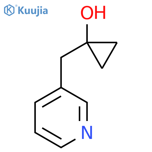 1-(pyridin-3-yl)methylcyclopropan-1-ol structure