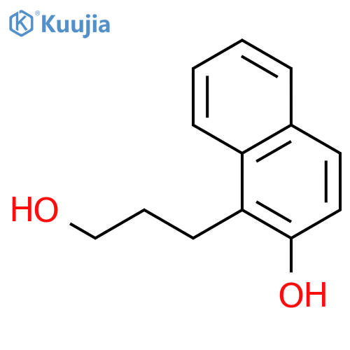1-(3-hydroxypropyl)naphthalen-2-ol structure
