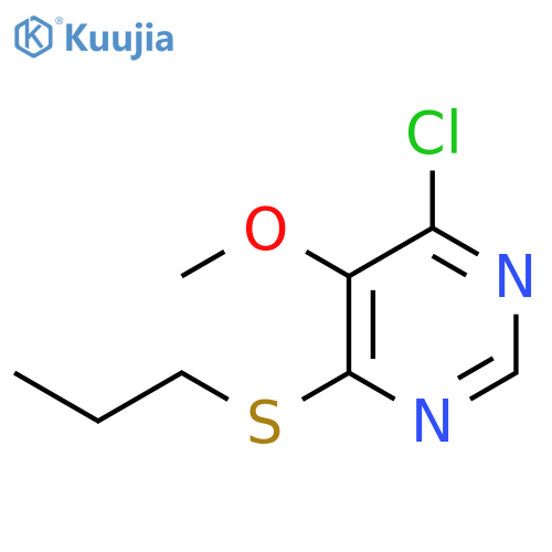 4-chloro-5-methoxy-6-(propylsulfanyl)pyrimidine structure