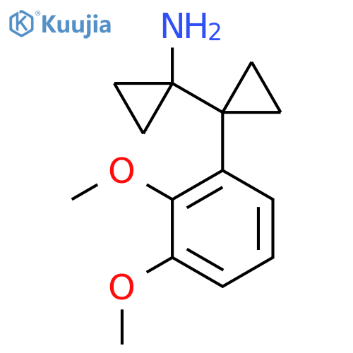 1-1-(2,3-dimethoxyphenyl)cyclopropylcyclopropan-1-amine structure
