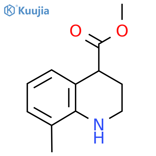 Methyl 8-methyl-1,2,3,4-tetrahydroquinoline-4-carboxylate structure