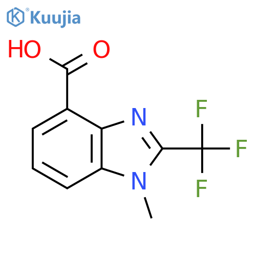 1-Methyl-2-(trifluoromethyl)-1H-benzo[d]imidazole-4-carboxylic acid structure