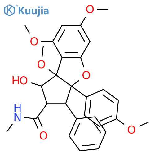 Rocagloic acid; 8b-Me ether, methylamide structure
