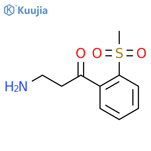 3-amino-1-(2-methanesulfonylphenyl)propan-1-one structure