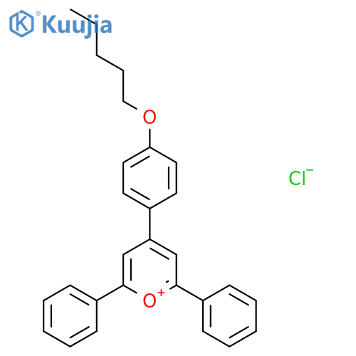 Pyrylium, 4-[4-(pentyloxy)phenyl]-2,6-diphenyl-, chloride structure