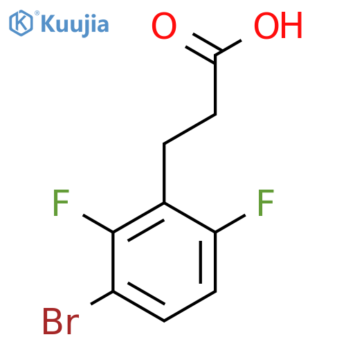 3-(3-Bromo-2,6-difluorophenyl)propanoic acid structure