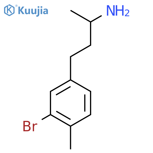 4-(3-bromo-4-methylphenyl)butan-2-amine structure