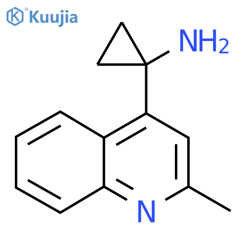 1-(2-methylquinolin-4-yl)cyclopropan-1-amine structure