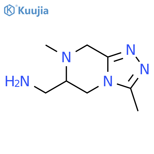 5,6,7,8-Tetrahydro-3,7-dimethyl-1,2,4-triazolo[4,3-a]pyrazine-6-methanamine structure