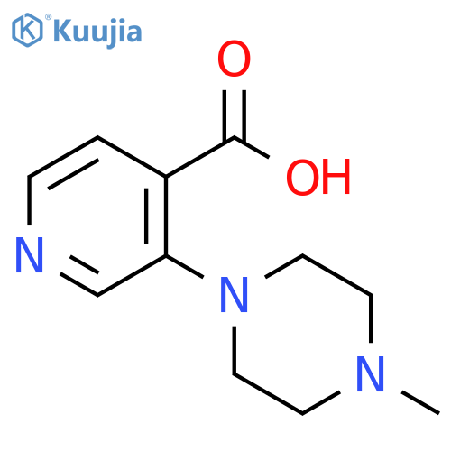 3-(4-methylpiperazin-1-yl)isonicotinic acid structure