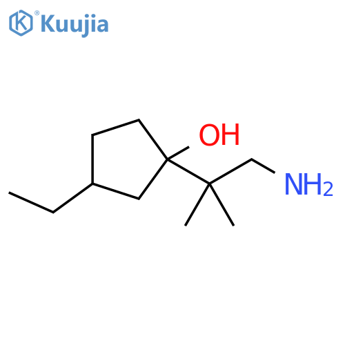 Cyclopentanol, 1-(2-amino-1,1-dimethylethyl)-3-ethyl- structure