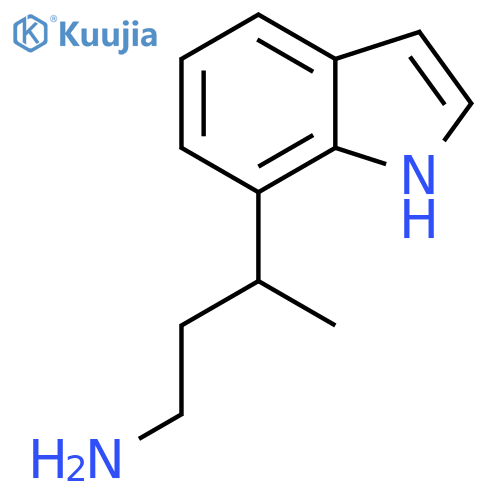3-(1H-indol-7-yl)butan-1-amine structure