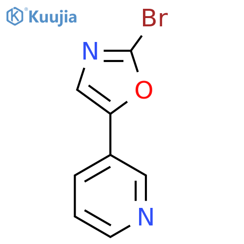 2-Bromo-5-(pyridin-3-yl)oxazole structure