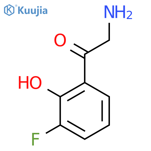 2-amino-1-(3-fluoro-2-hydroxyphenyl)ethan-1-one structure
