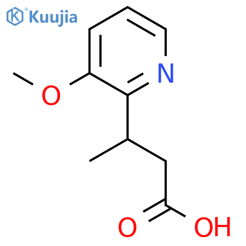 3-(3-methoxypyridin-2-yl)butanoic acid structure