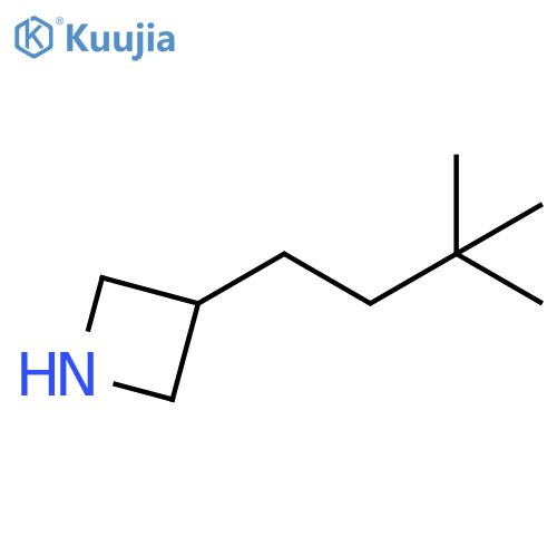 3-(3,3-dimethylbutyl)azetidine structure
