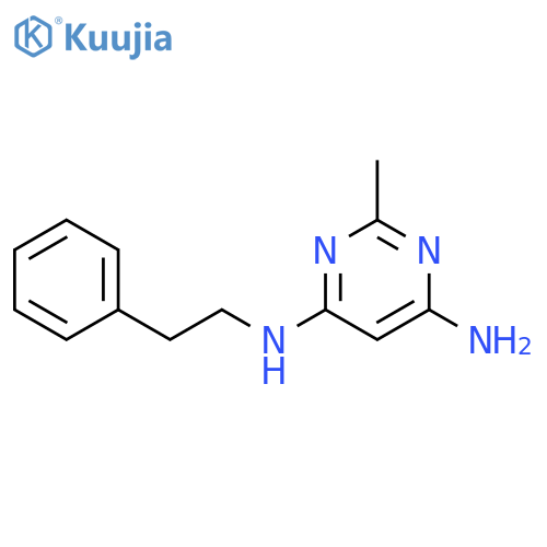 2-methyl-N4-phenethylpyrimidine-4,6-diamine structure