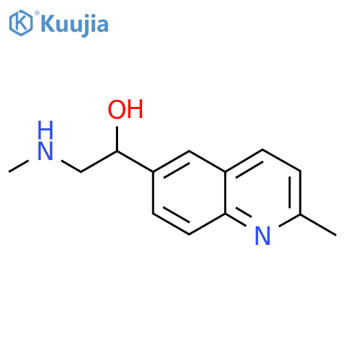 2-(methylamino)-1-(2-methylquinolin-6-yl)ethan-1-ol structure