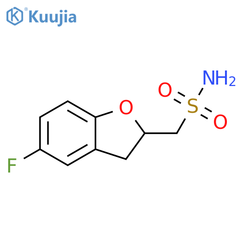 (5-fluoro-2,3-dihydro-1-benzofuran-2-yl)methanesulfonamide structure