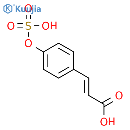 2-Propenoic acid,3-[4-(sulfooxy)phenyl]-, (2E)- structure