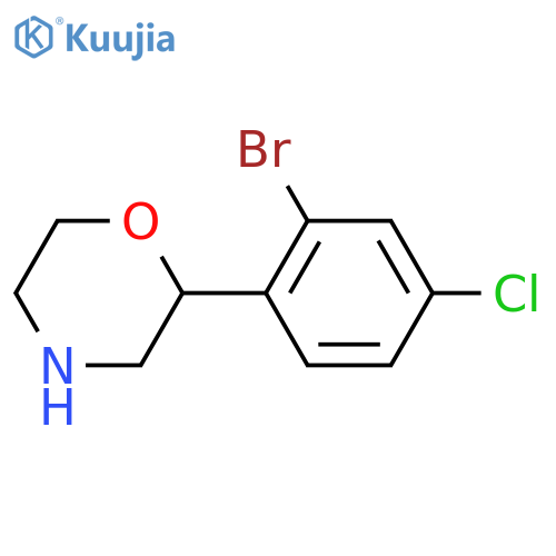 2-(2-bromo-4-chlorophenyl)morpholine structure