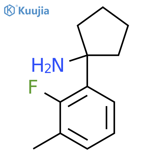 1-(2-Fluoro-3-methylphenyl)cyclopentan-1-amine structure