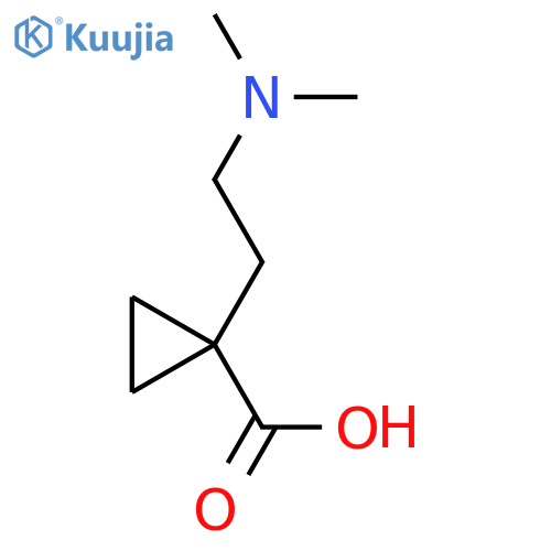 1-2-(dimethylamino)ethylcyclopropane-1-carboxylic acid structure