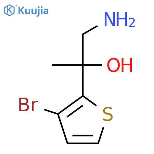 1-amino-2-(3-bromothiophen-2-yl)propan-2-ol structure