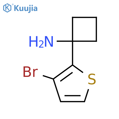 1-(3-Bromothiophen-2-yl)cyclobutan-1-amine structure