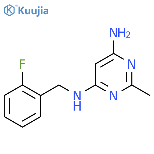 N4-(2-Fluorobenzyl)-2-methylpyrimidine-4,6-diamine structure