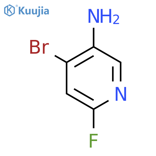 4-bromo-6-fluoro-pyridin-3-amine structure