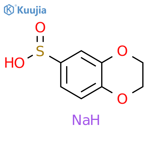 sodium 2,3-dihydro-1,4-benzodioxine-6-sulfinate structure