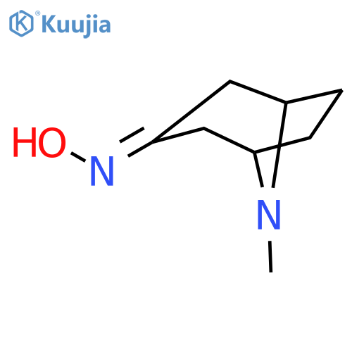 8-Azabicyclo[3.2.1]octan-3-one, 8-methyl-, oxime structure