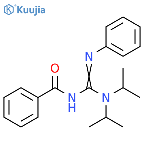 Benzamide, N-[[bis(1-methylethyl)amino](phenylamino)methylene]- structure
