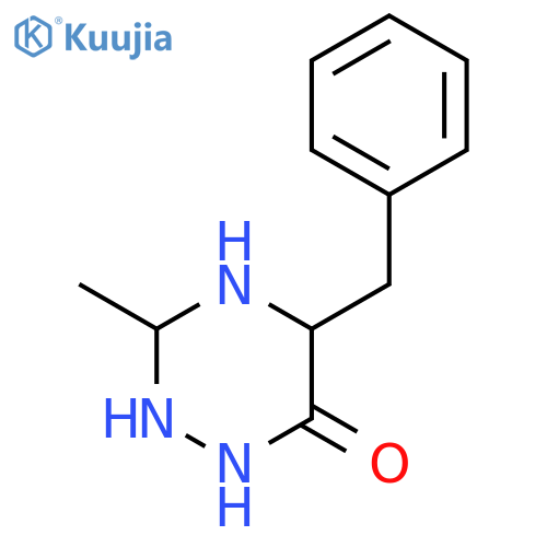 5-benzyl-3-methyl-1,6-dihydro-1,2,4-triazin-6-one structure