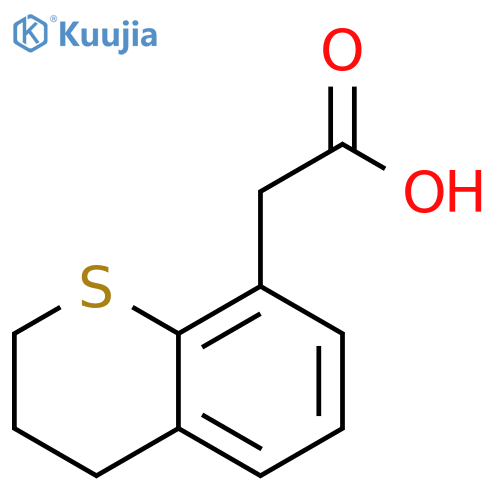 2-(3,4-dihydro-2H-1-benzothiopyran-8-yl)acetic acid structure