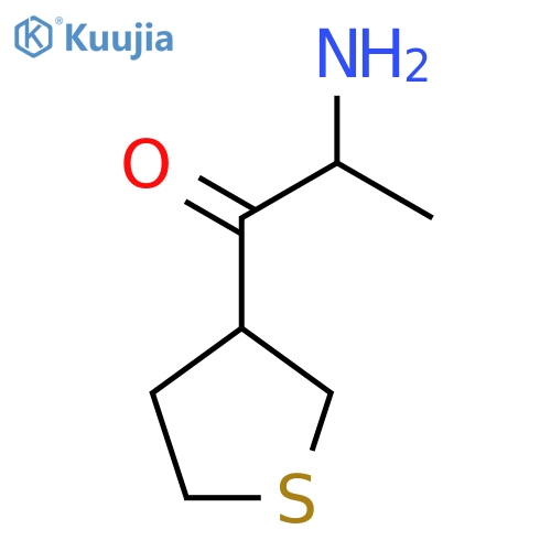 2-amino-1-(thiolan-3-yl)propan-1-one structure
