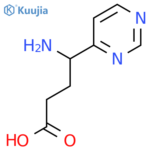 4-amino-4-(pyrimidin-4-yl)butanoic acid structure