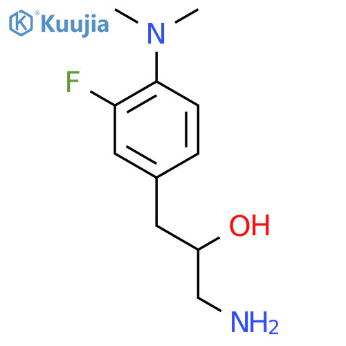 1-amino-3-4-(dimethylamino)-3-fluorophenylpropan-2-ol structure