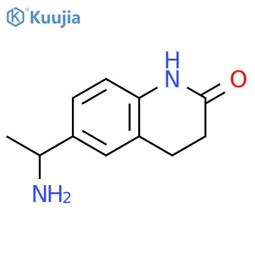 2(1H)-Quinolinone, 6-(1-aminoethyl)-3,4-dihydro- structure