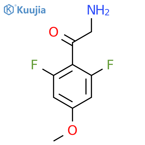 2-amino-1-(2,6-difluoro-4-methoxyphenyl)ethan-1-one structure