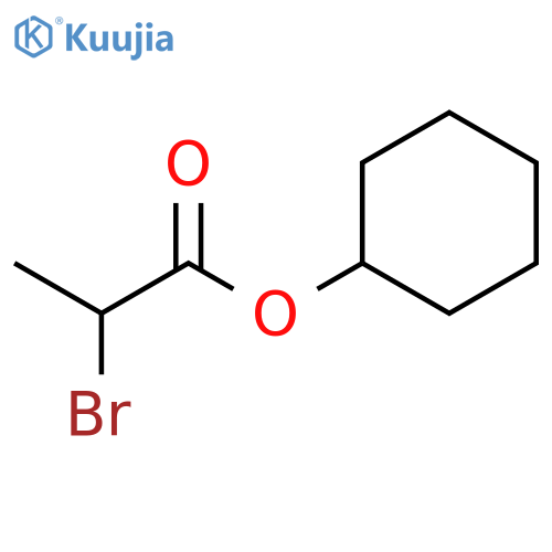 Propanoic acid, 2-bromo-, cyclohexyl ester structure