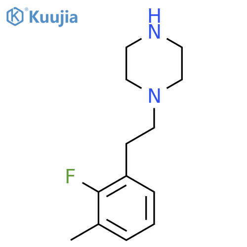 1-2-(2-fluoro-3-methylphenyl)ethylpiperazine structure