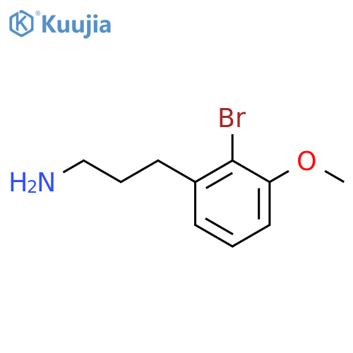 3-(2-bromo-3-methoxyphenyl)propan-1-amine structure