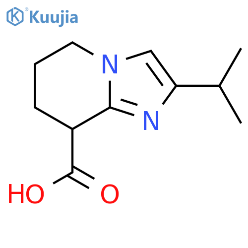 2-Isopropyl-5,6,7,8-tetrahydroimidazo[1,2-a]pyridine-8-carboxylic acid structure