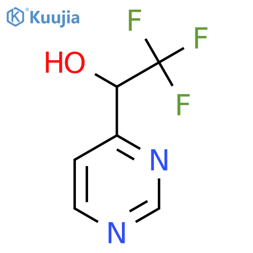 2,2,2-trifluoro-1-(pyrimidin-4-yl)ethan-1-ol structure