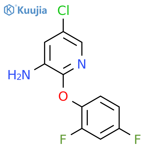 5-Chloro-2-(2,4-difluorophenoxy)pyridin-3-amine structure