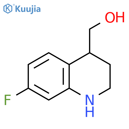 (7-fluoro-1,2,3,4-tetrahydroquinolin-4-yl)methanol structure