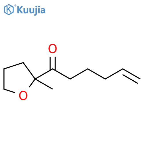 1-(2-methyltetrahydrofuran-2-yl)hex-5-en-1-one structure